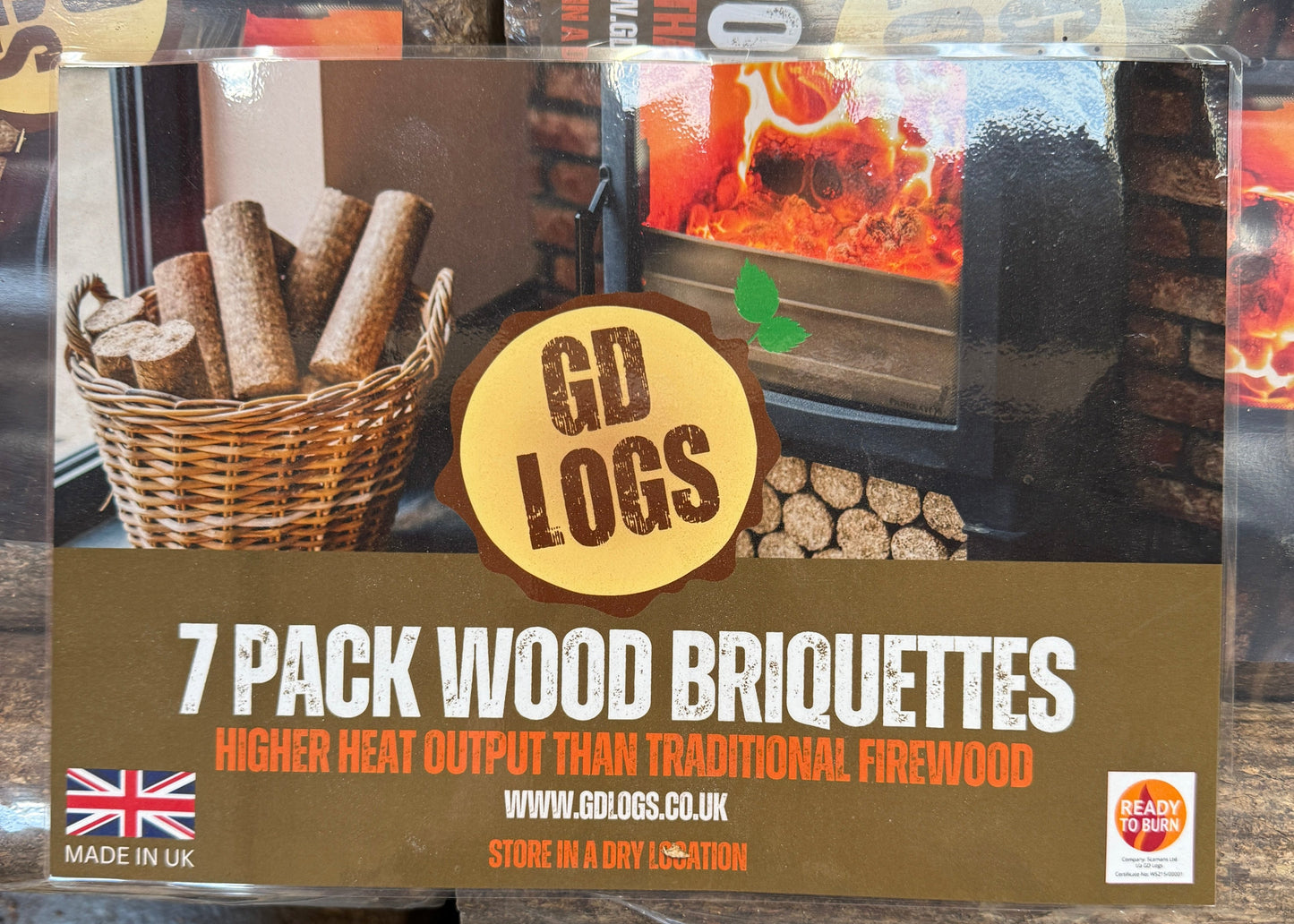 5 packs of GD Heat Logs